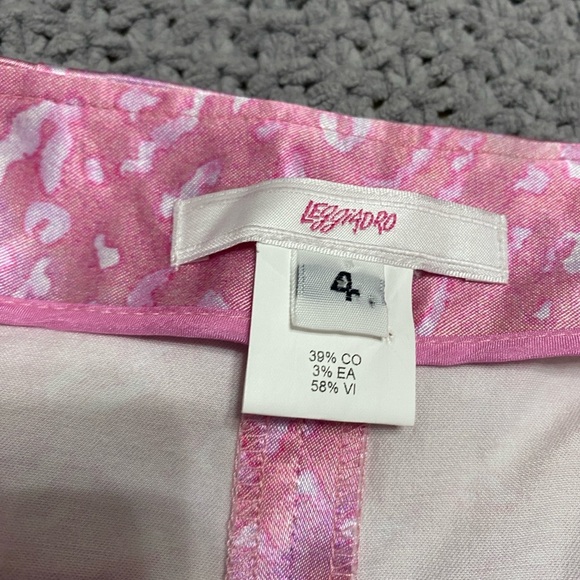 NWOT LEGGIADRO PRINT VISCOSE COTTON CAPRI IN PINK ZEBRA - Picture 8 of 10
